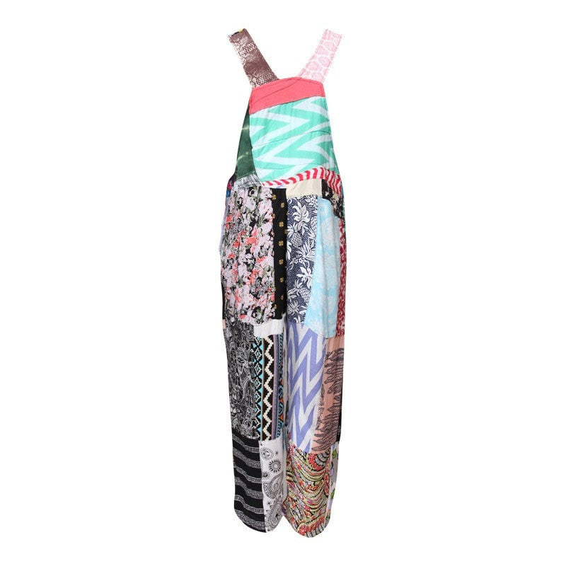 Men's Patchwork Festival Dungarees