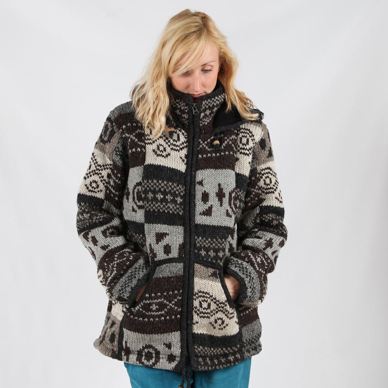 Tribal Style Check Jacket