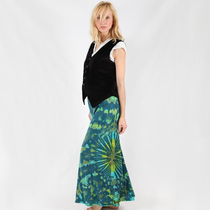 Tie Dye Jersey Maxi Skirt