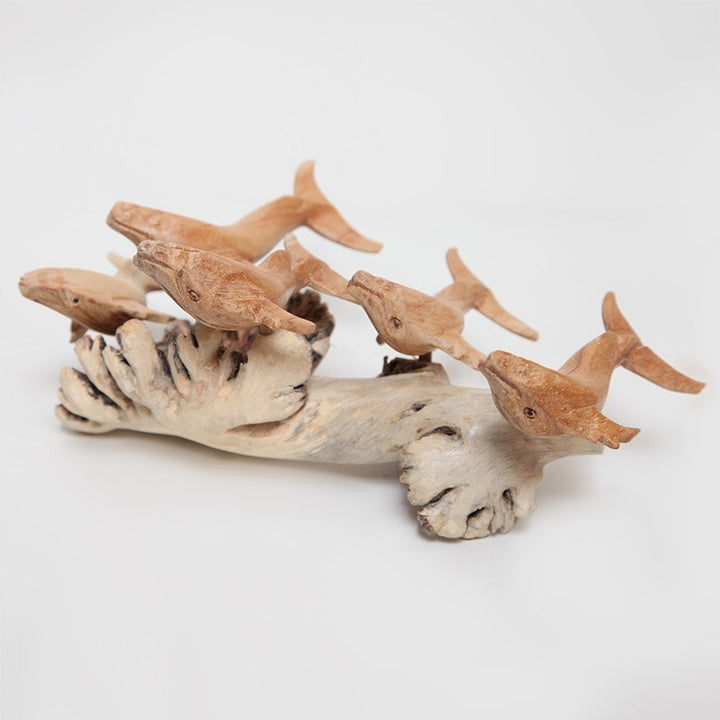 Wooden School of Whales