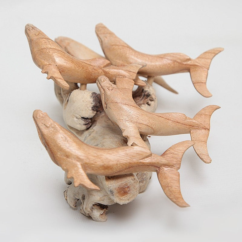 Wooden School of Whales