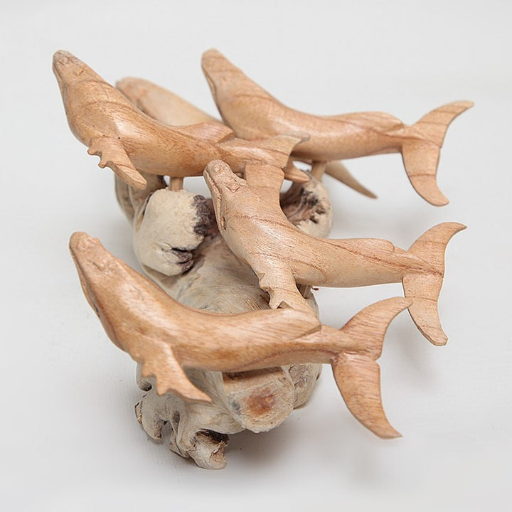 Wooden School of Whales