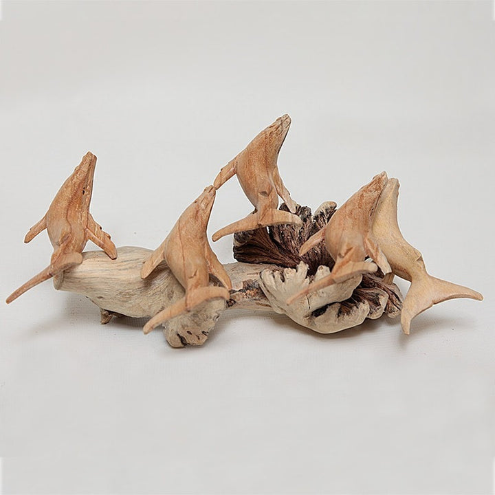 Wooden School of Whales