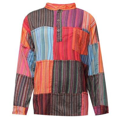 Gringo Striped Collarless Shirt