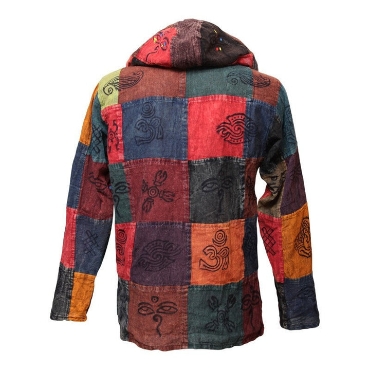 Patchwork Painted Hoodie Shirt..