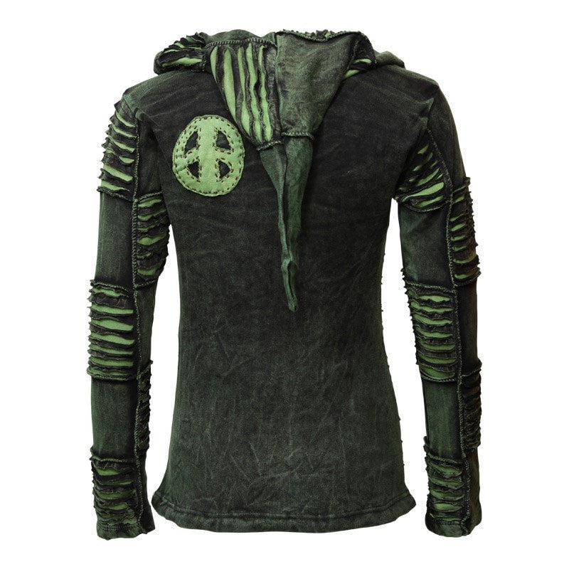 Peace Ripped Pixie Hoodie