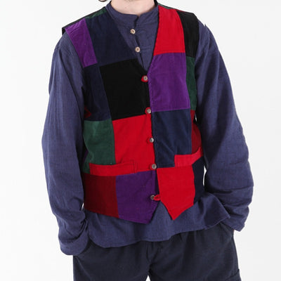 Velvet Patchwork Waistcoat