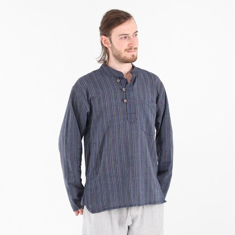 Purple Striped Shirt