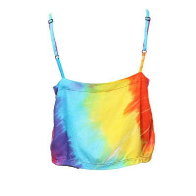 Tie Dye Button Up Crop Top