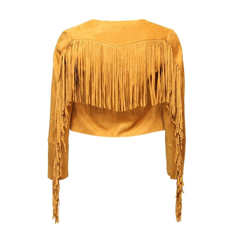 Glamorous Cropped Fringed Jacket – The Hippy Clothing Co.