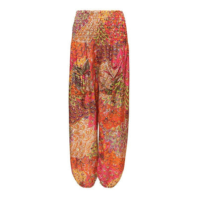 Paisley Leaf Pattern Harem Trousers