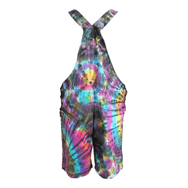 Tie Dye Dungarees Shorts