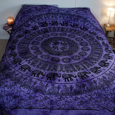 Elephant Mandala Bedspread