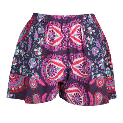 Peacock Print Shorts