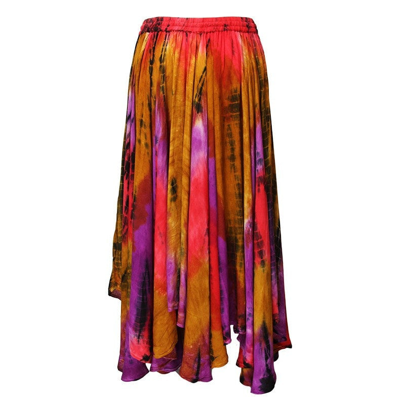 Midi Embroidered Tie Dye Gypsy Skirt – The Hippy Clothing Co.