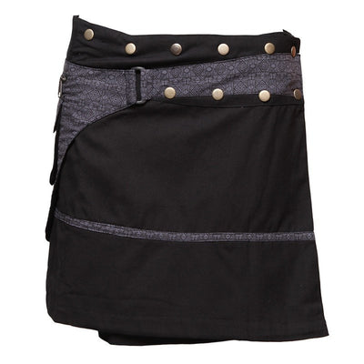 Wrap Mini Skirt With Pocket