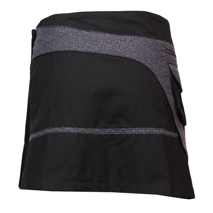 Wrap Mini Skirt With Pocket