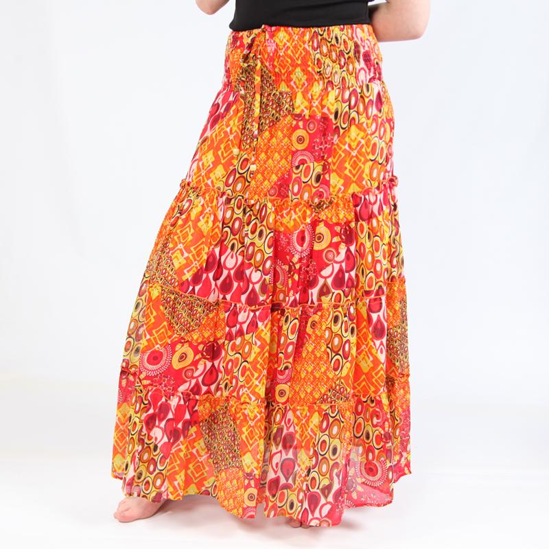 Long Cotton Gypsy Skirt