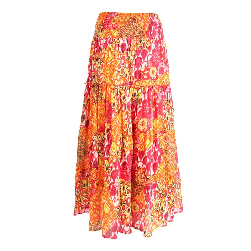 Long Cotton Gypsy Skirt