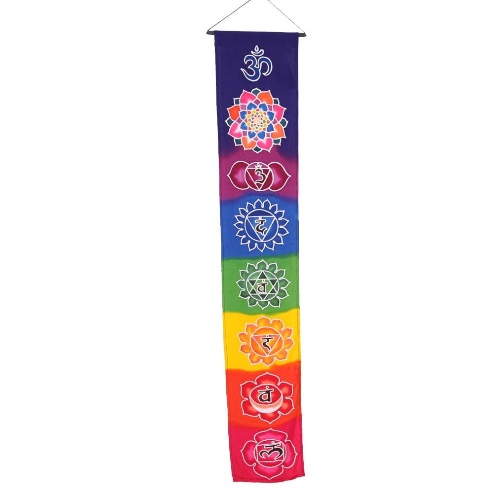 Hand Printed Batik Chakra Wall Hanging