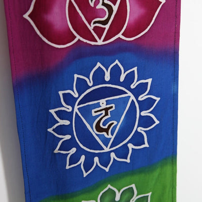 Hand Printed Batik Chakra Wall Hanging