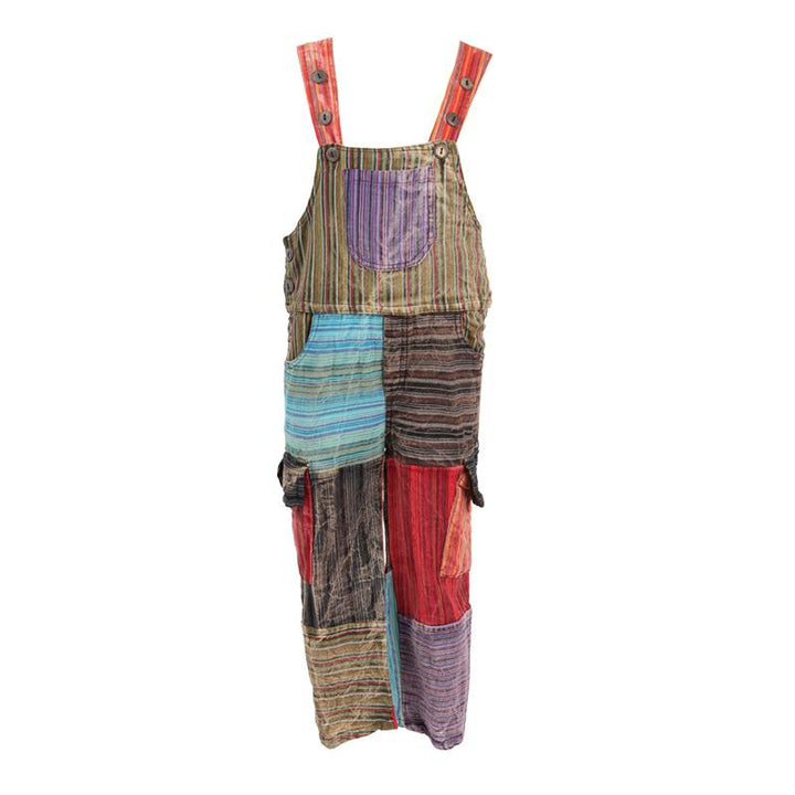 Kids Patchwork Dungarees..