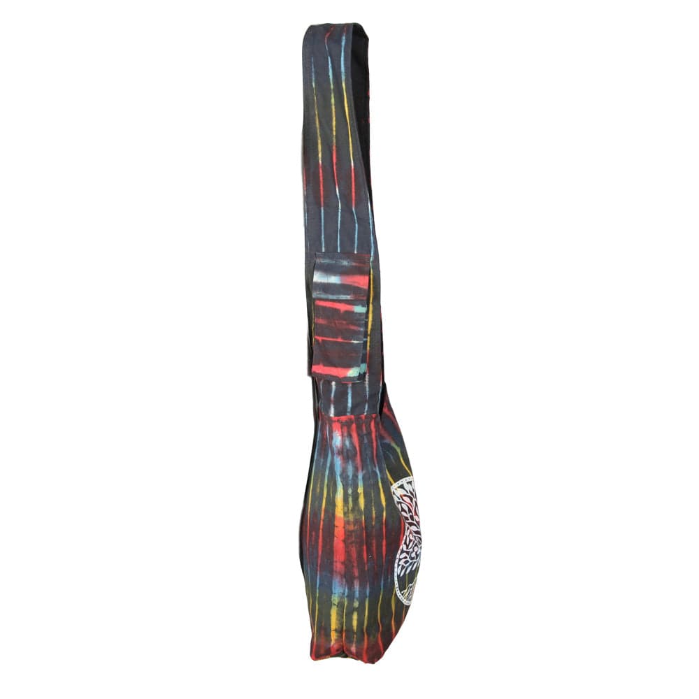 Black Tree of Life Tie Dye Bag