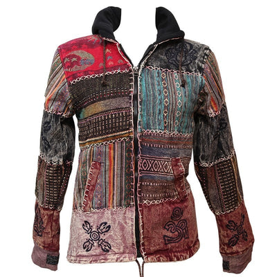 Gheri Patchwork Fleece Lined Jacket
