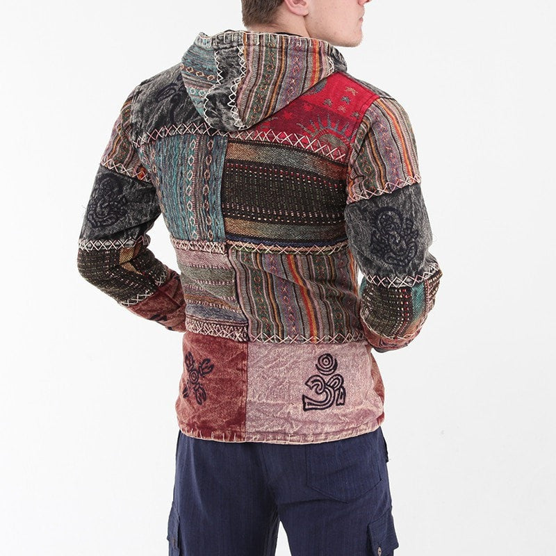Gheri Patchwork Fleece Lined Jacket