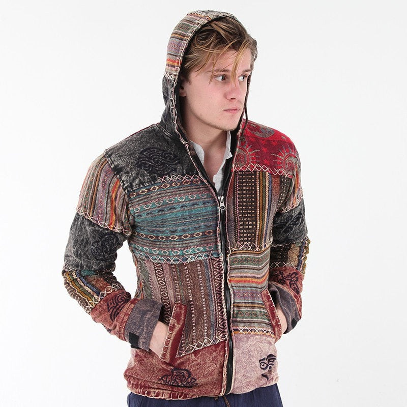 Gheri Patchwork Fleece Lined Jacket – The Hippy Clothing Co.