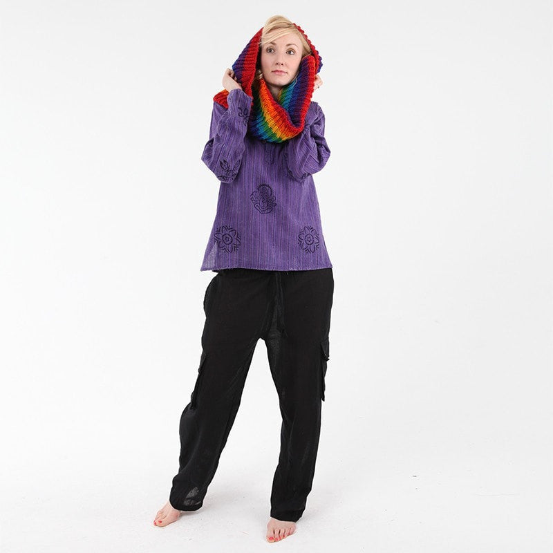 Oversized Chunky Knit Circle Scarf..