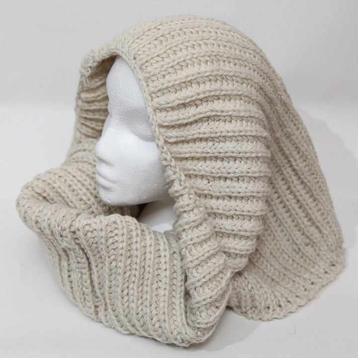 Oversized Chunky Knit Circle Scarf..