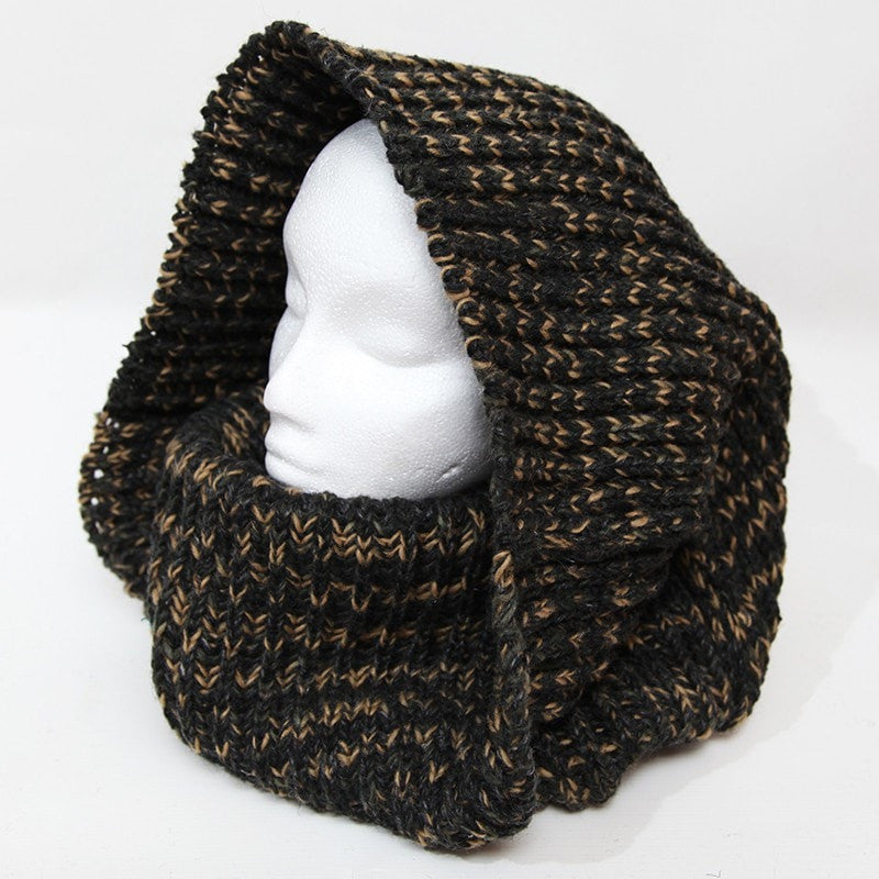 Oversized Chunky Knit Circle Scarf..