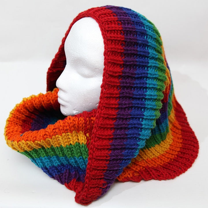 Oversized Chunky Knit Circle Scarf..