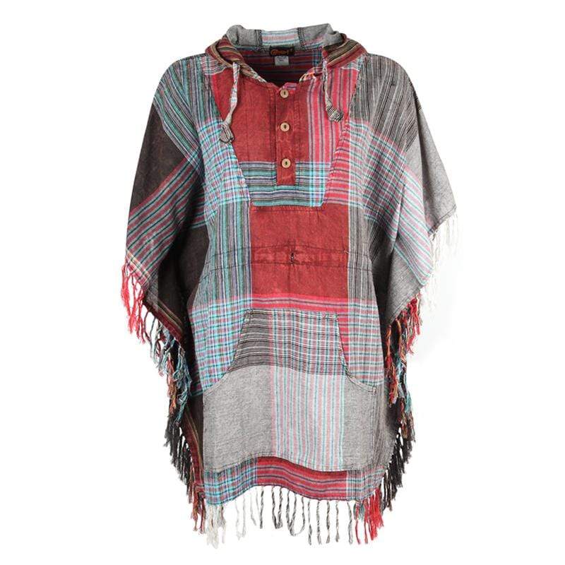 Men's Lightweight Patchwork Poncho