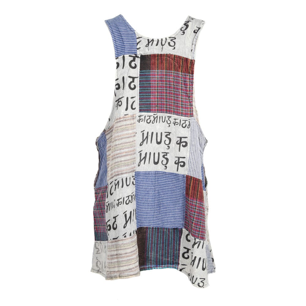Patchwork Pinafore Dress