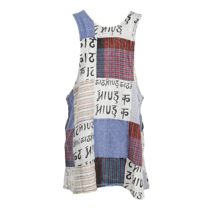 Patchwork Pinafore Dress