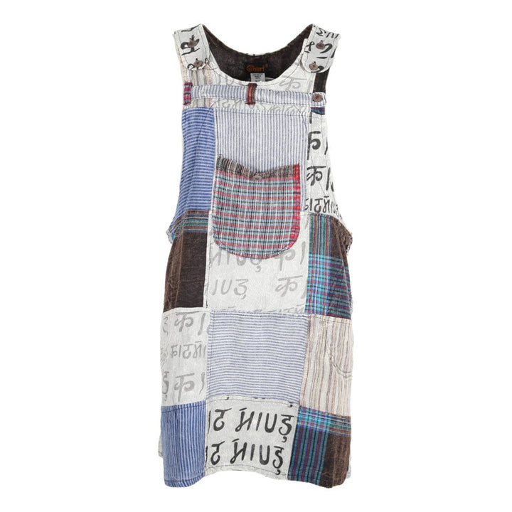 Patchwork Pinafore Dress