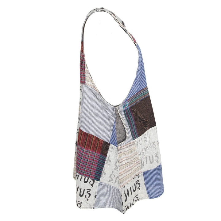 Patchwork Pinafore Dress