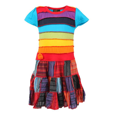 Children's Rainbow Patchwork Dress