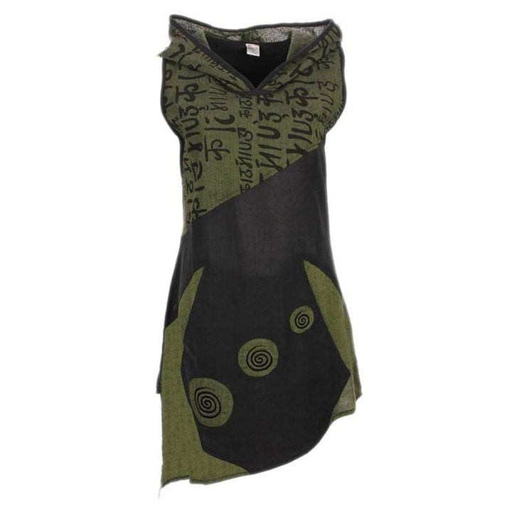Asymmetrical Hoodie Mini Dress..