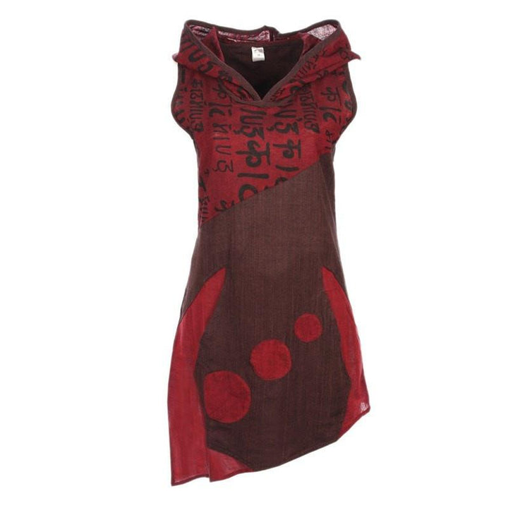 Asymmetrical Hoodie Mini Dress..