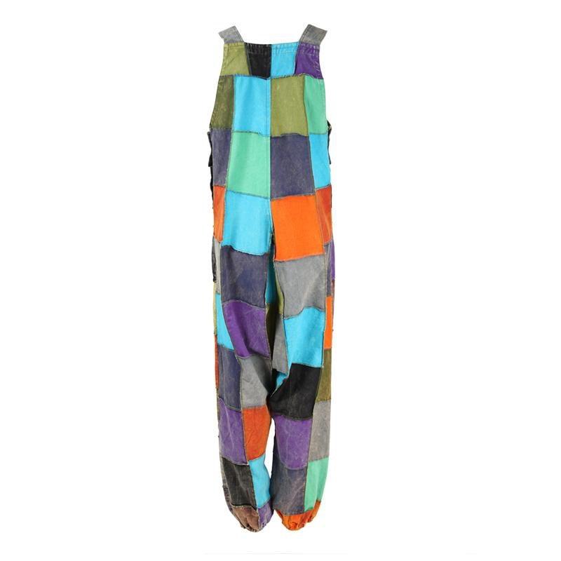 Patchwork Ohm Mandala Harem Dungarees main image 0