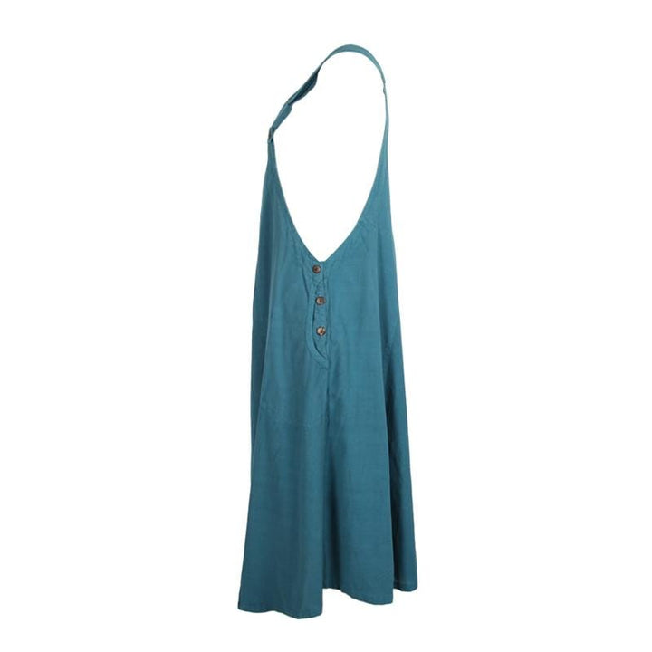 Long Dungarees Dress