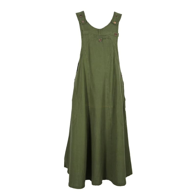 Long Dungarees Dress