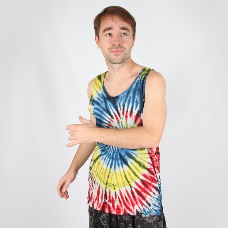 Men's Longline Tie Dye Vest..