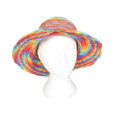 Wire Brim Crochet Sun Hat