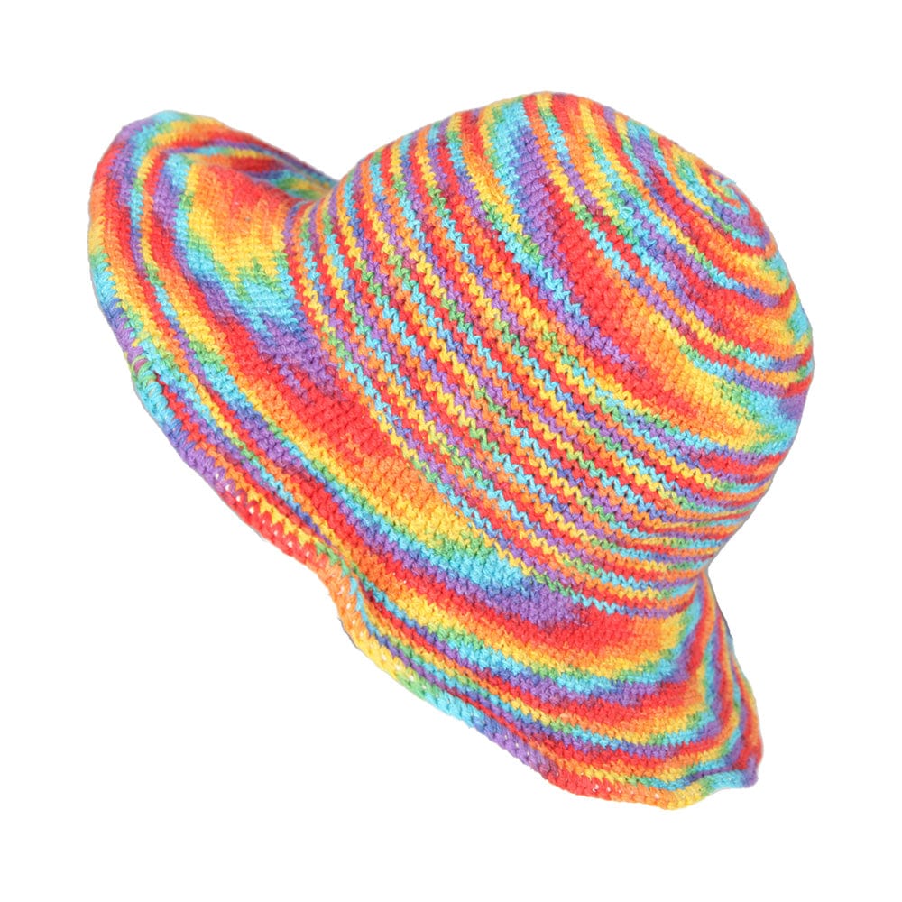 Wire Brim Crochet Sun Hat