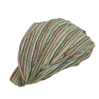 Men's Striped Cotton Bandana Headband
