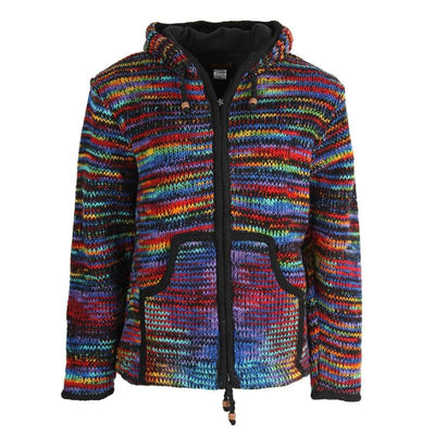 Wool Rainbow Knit Jacket..